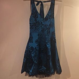Blue dress prom